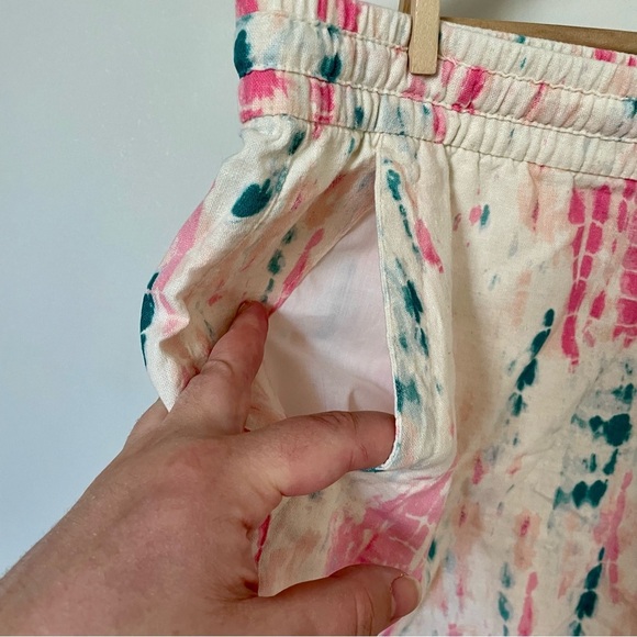Old Navy High-Waisted Tie-Dye Linen-Bend Shorts Size Large - Picture 6 of 9